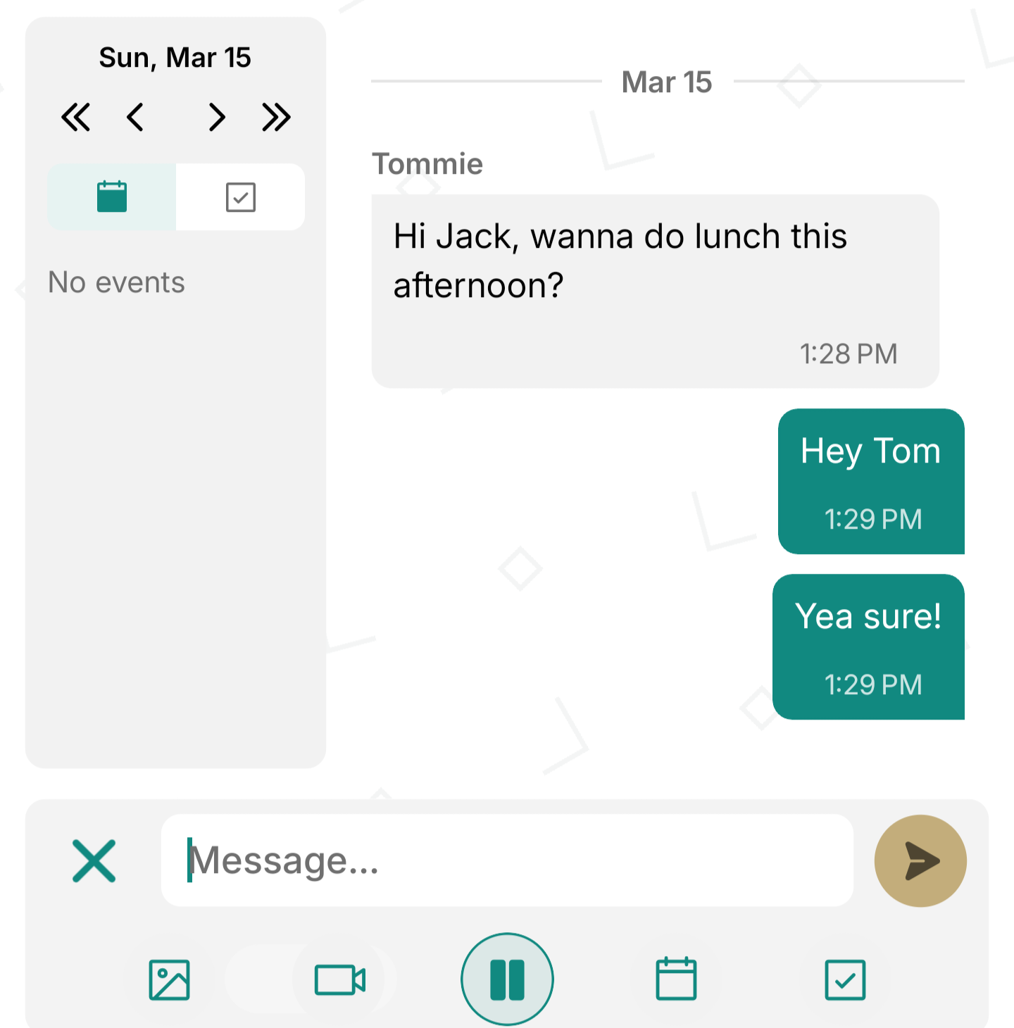 Household events and plans organized in the shared calendar