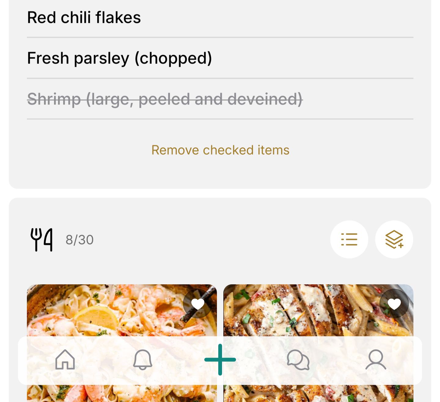 Shared groceries connected to meals and routines in Lyncus